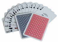 پلاستیک ایتالیایی پاریس Ramino Bridge Super Flori Marked Poker Cards شاخص قرمز آبی