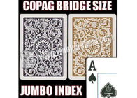 برزیل Copag 1546 Black طلایی پلاستیک Jumbo بازی کارت برای بازی های کازینو