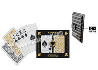 برزیل Copag 1546 Black طلایی پلاستیک Jumbo بازی کارت برای بازی های کازینو