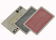 اسپانیایی Fournier 2826 بازی های پلاستیکی قمار بازی کارت قرمز آبی 2 عرشه