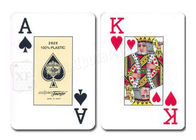 اسپانیایی Fournier 2826 بازی های پلاستیکی قمار بازی کارت قرمز آبی 2 عرشه