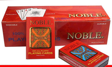 کارت های نامرئی پلاستیکی پلاستیکی T-X053 Noble شماره کارت بازی در Poker Cheating