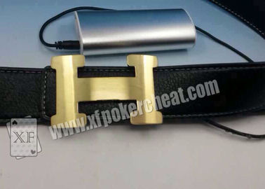 پوکر چت کردن دستگاه Black Leather Strap Camera کمربند با فاصله 19 - 35cm