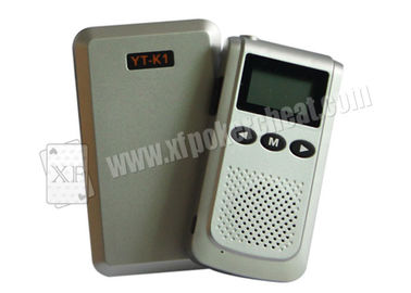 Grey Plastic Gambling Accessories YT K1 Wireless Spy Receiver And Talker